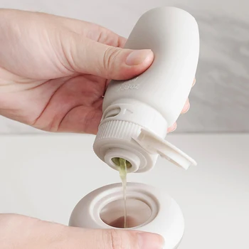 

80ML/60ML Silicone Refillable Bottles Traveler Packing Lotion Points Shampoo Container Press Bottles