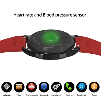 

Blood Pressure Heart Rate Monitor Smart Watch Wristwatch Sync Data support SIM Card Alarm Remote Music For IOS Android Phone