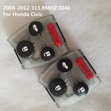 DAKATU ключ автомобиля Удаленная панель для Honda Civic дистанционного 313,8 МГц ID46 3+ 1 кнопка(2008-2012