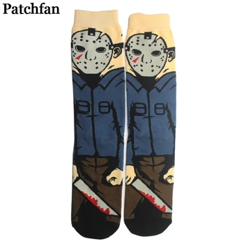 

12pairs/lot Patchfan Friday the 13th movie funny 90s Anime Printed Women Socks Ankle Socks Kawaii party favor cosplay gift A2171