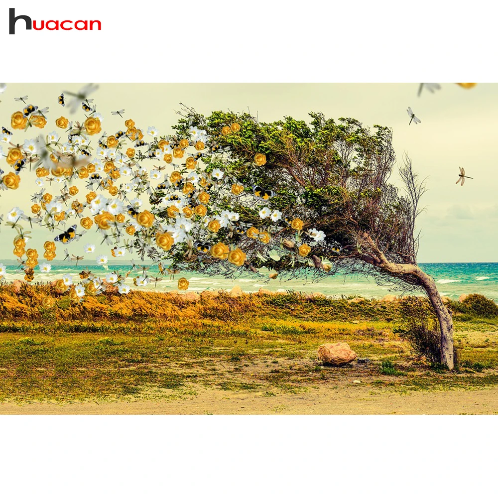 

DIY Diamond Painting Cross Stitch Tree Diamond Embroidery Full Square Landscape Rhinestone Crystal Scenic Diamond Mosaic Pattern