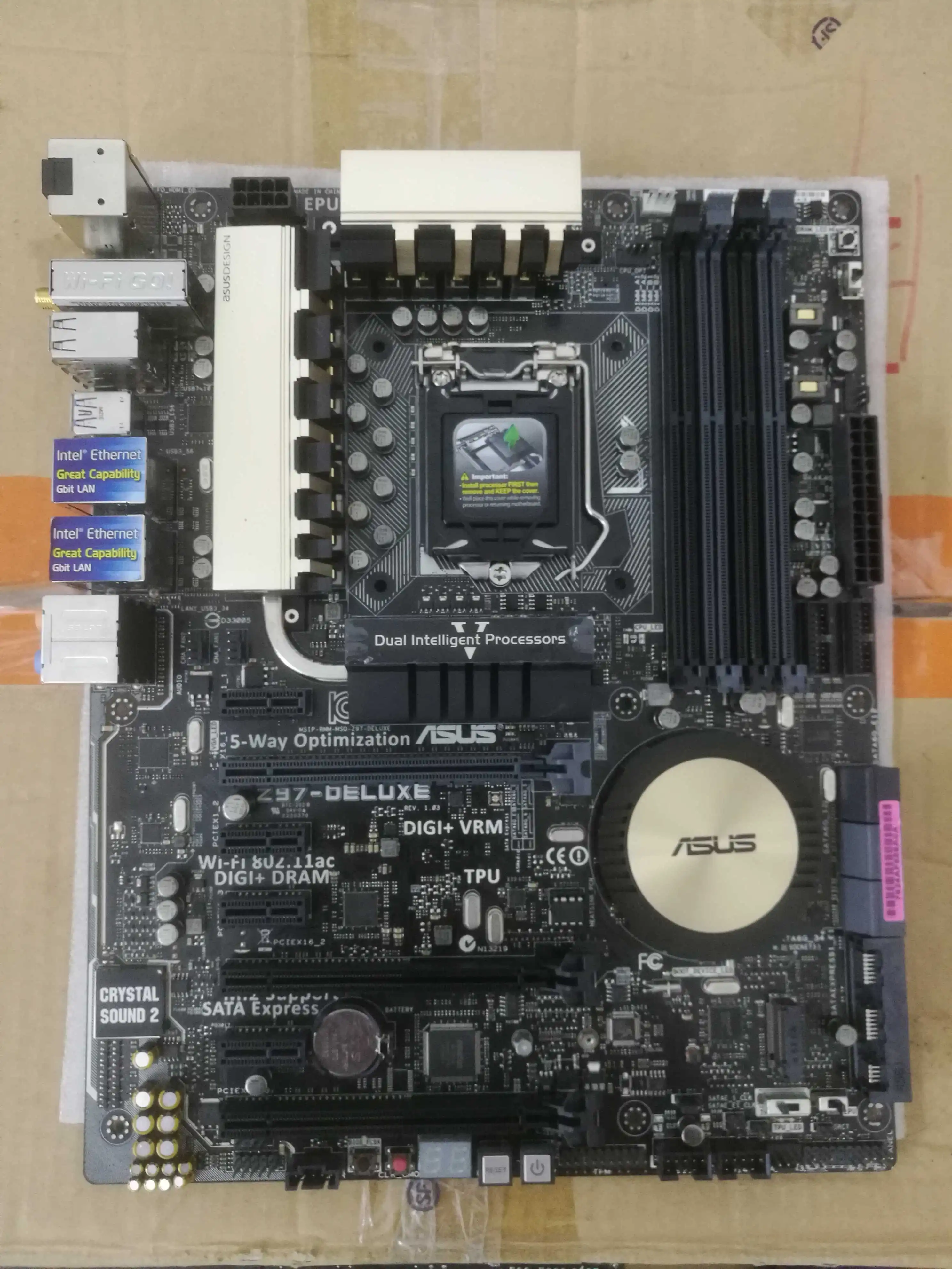

used Z97-DELUXE/USB3.1 Z97 luxury overclocking motherboard 1150-pin 85%-95%new