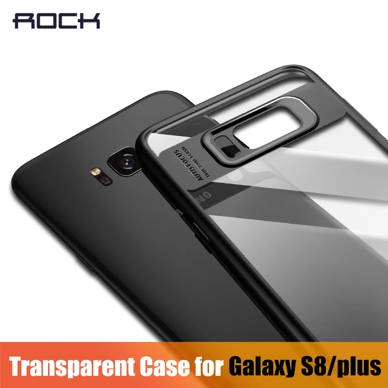 

For Samsung Galaxy S8 Case, ROCK Full Protective Slim TPU & Acrylic Transparent Back Cover Case for Samsung Galaxy S8 plus Case