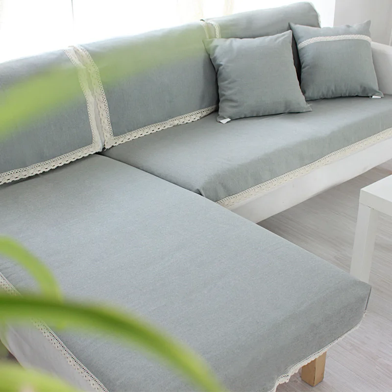 

Japan Style Chic Sofa Cover Sofa Towel Cushion Cotton Linen Fabric Fashion Four Seasons Available Home Wedding Decoration S-34