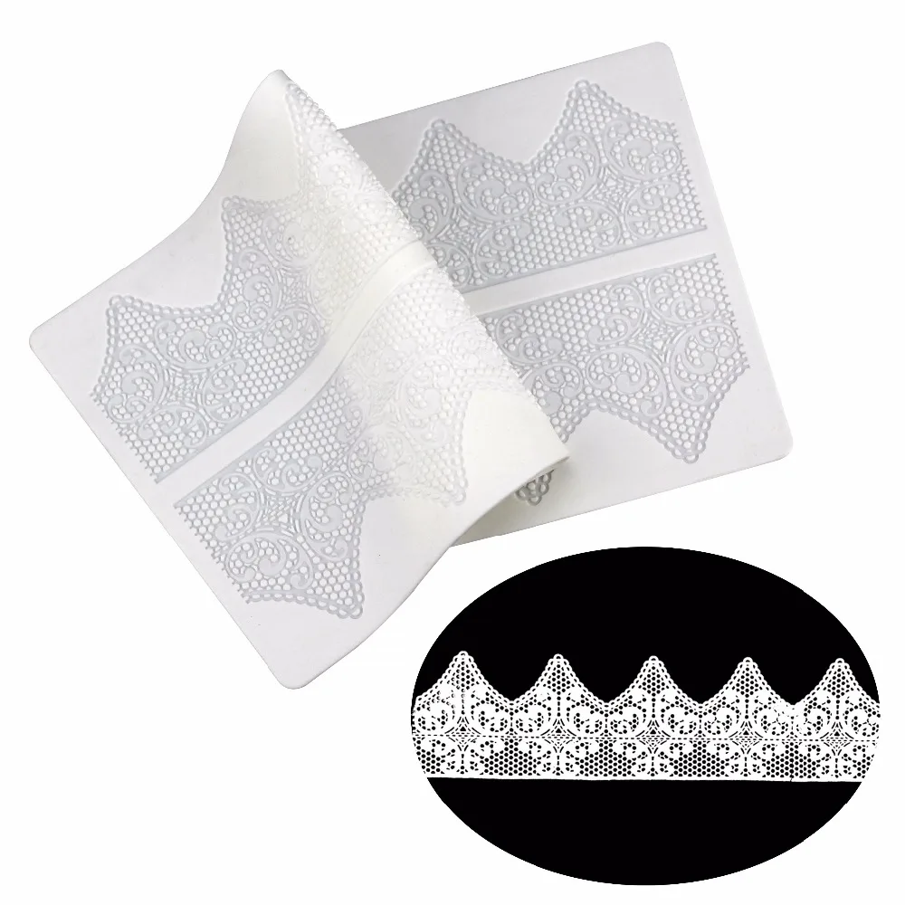 

DIY Sugar silicone Lace cake mold Wedding cake Decoration Silicone Baking Mat Fondant Mold cake decoration tools