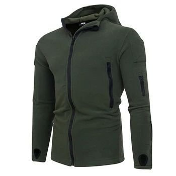 

New men's multi-zip holed solid color hoodie