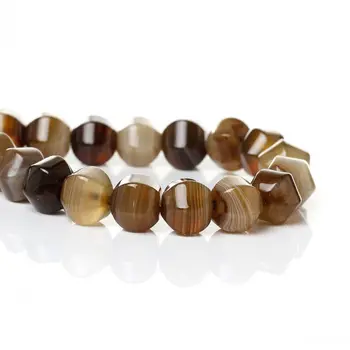 

DoreenBeads created Madagascar gem stone Loose Beads Lantern Shape Brown Faceted About 11x10mm,Hole:1mm,36.5cm,1 Strand