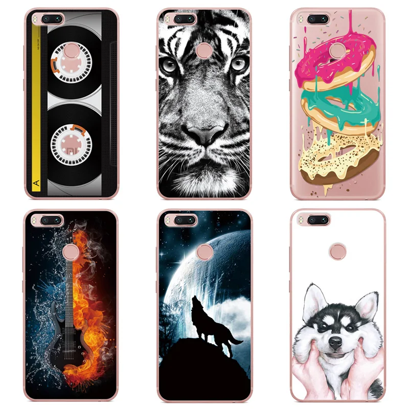 

Case For Xiaomi 5X Cover Transparent Silicon Soft TPU Design Pattern For Xiaomi Mi 5X Case Protective Phone Back Cover fundas