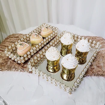

elegant Pearl Cake Rack Romantic Wedding Sweet Table centerpieces dessert cupcake holder Fruit Plate Jewellery makeup display