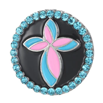 

Enamel flower newest Snap bracelet vocheng Snap fit 18mm Snap bracelet women fashion jewelry Vn-2038