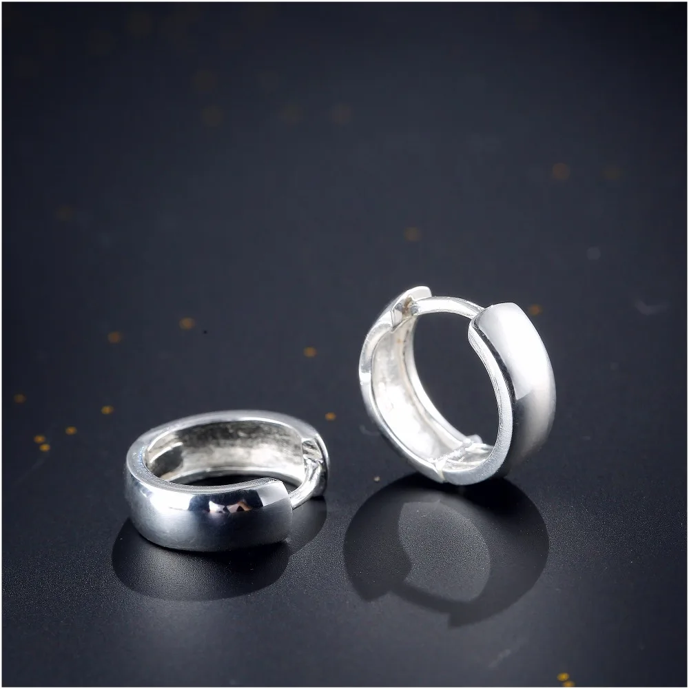 Fashion Simple Brincos Hoop Earring for Women Vintage Jewelry Pendientes Bijoux Femme 925 Sterling Silver Fine Earring (7)