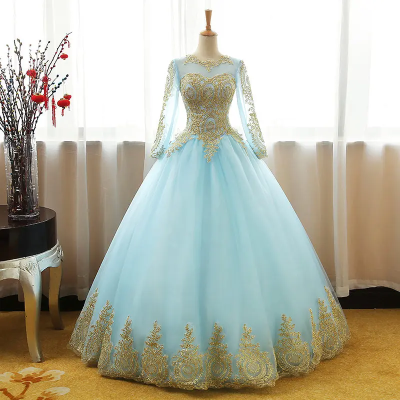Champagne-Princess-Quinceanera-Dresses-Long-Sleeve-Ball-Gown-Girls-Masquerade-Sweet-16-Dresses-Ball-Gowns-Vestidos (3)