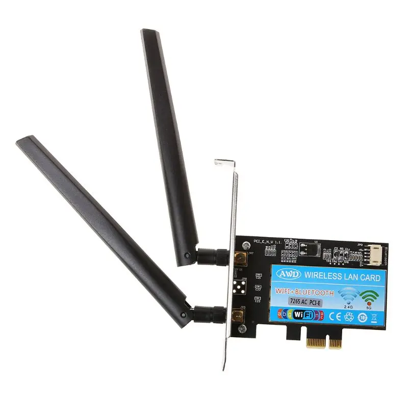 Dual Band 2,4+ 5G Bluetooth 4,2 Wi-Fi Беспроводной Mini PCI-Express сетевой карты для Intel 7265 AC 7260HMW IT-7265HMW 8260