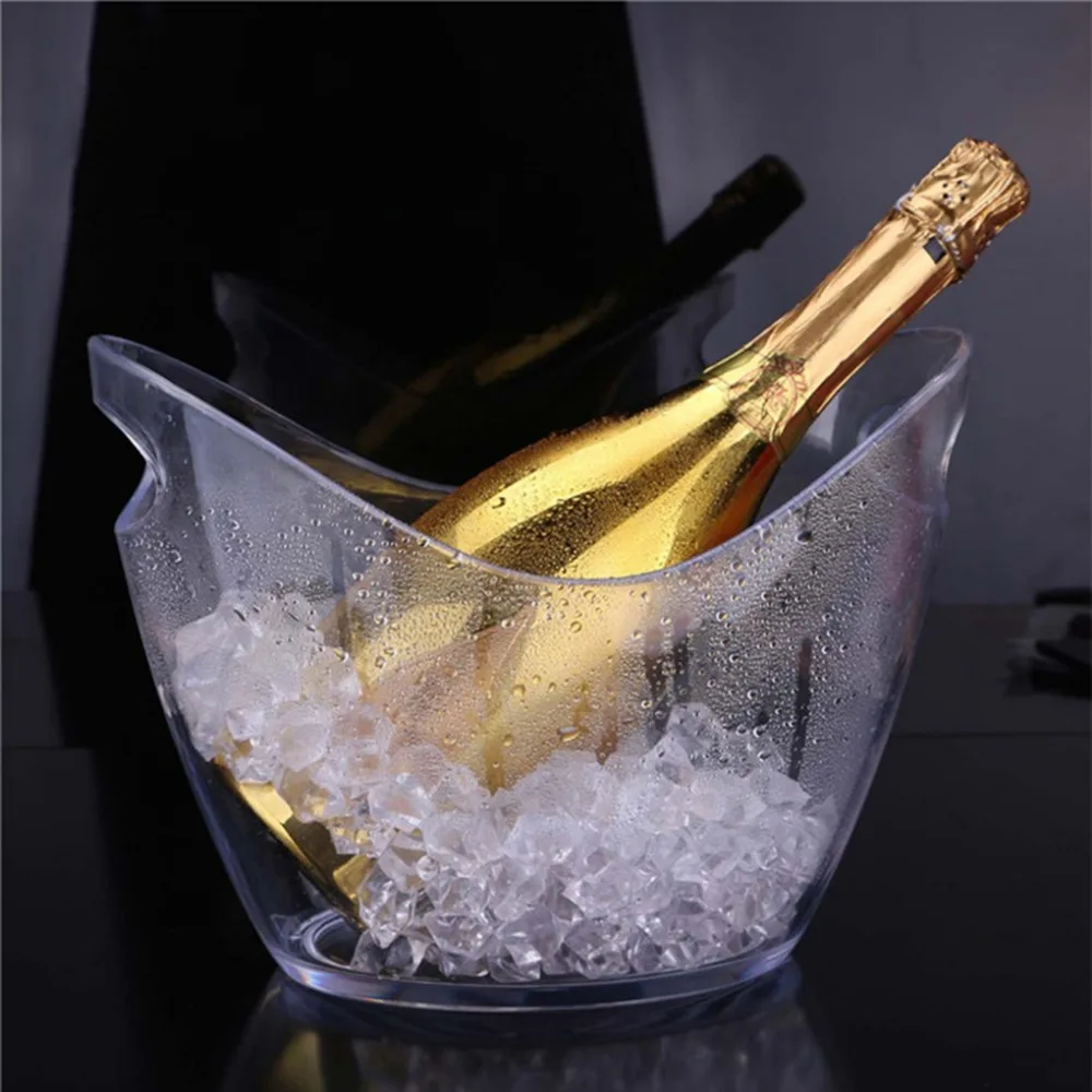 Слитки ведро для охлаждения шампанского льдом ведро вина Кола контейнер для льда может вместить две бутылки портативная ручка холодной изоляции