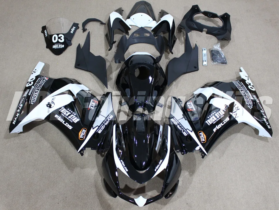 

New Injection ABS Fairing kit for Kawasaki ninja250 2008-2014 EX250 250 2008 09 10 11 12 13 14 fairings +Tank cover cool black