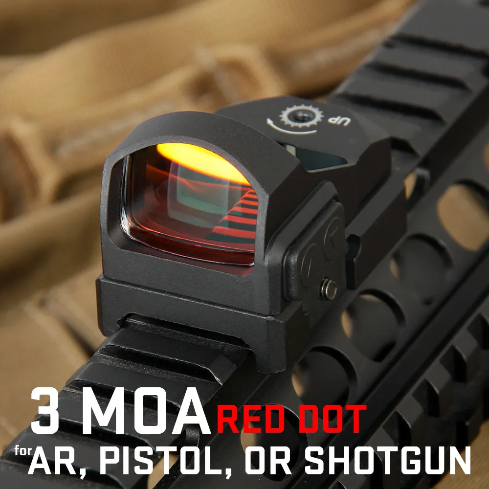 PPT Tactical 3 MOA Red dot sight 1X Увеличение Мини Red Dot прицел подходит на 20 мм рельс страйкбол для охотничьей оптики OS2-0117