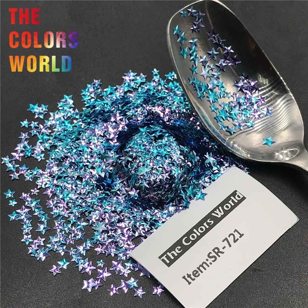 TCT-346 Chameleon 3D Star Stereoscopic Nail Glitter Nail Art Decoration Face Paint Tattoo Tumblers Crafts Festival Accessories