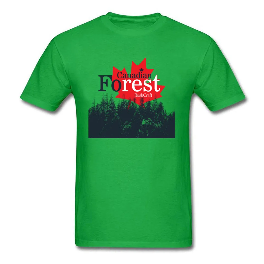Canadian Forest BushCraft T-shirts for Men Casual Labor Day Tops Tees Short Sleeve Family Camisa Tshirts Crew Neck 100% Cotton Canadian Forest BushCraft green