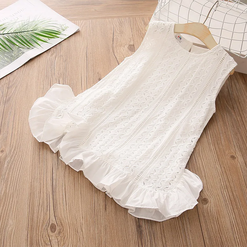 

Girls Sleeveless Dress Baby Girl Clothes Summer Kids Cotton Princess Dress Children Print Floral Slip Dress Kid Outfit