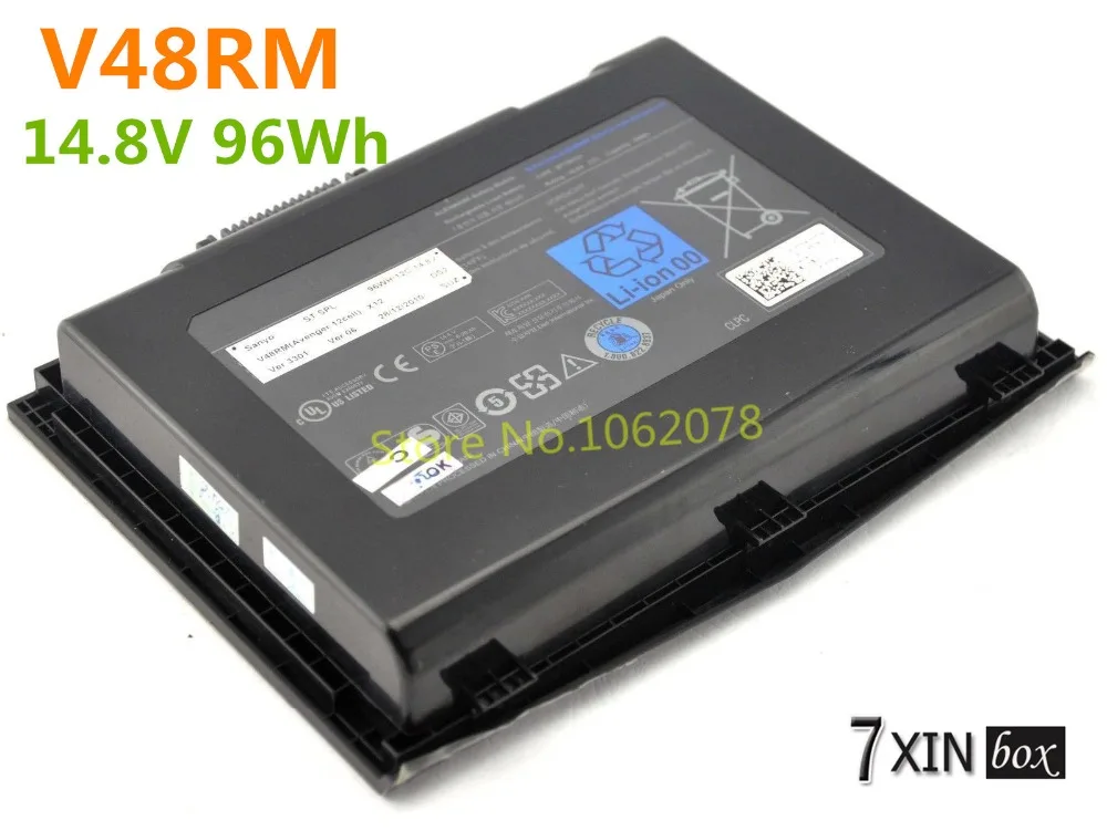 

14.8V 96Wh 12-CEll V48RM Battery For DELL Alienware M18X  R1 R2 BTYAVG1