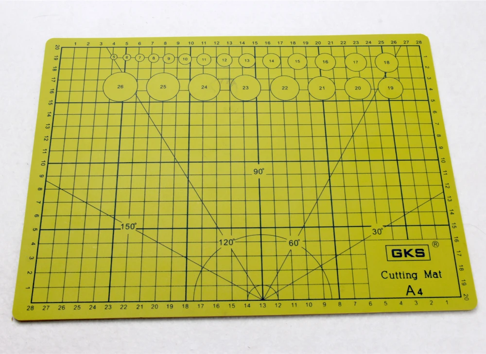 A4 разделочная доска ПВХ Прямоугольник линии сетки бумагорез коврик для резки инструмент Ткань Кожа Бумага инструменты для рисования режущая пластина Pad