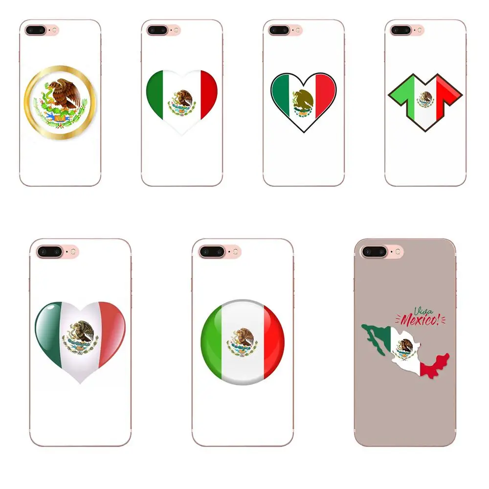Mexico Flag Soft TPU Art Cover Case For Apple iPhone X XS Max XR 4 4S 5 5C 5S SE 6 6S 7 8 Plus | Мобильные телефоны и