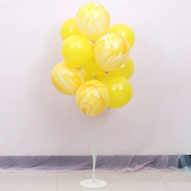  11 Tubes Balloons Holder Diy Standing Latex Balloons Model Tool Clear Plastic Stick for Birthday We