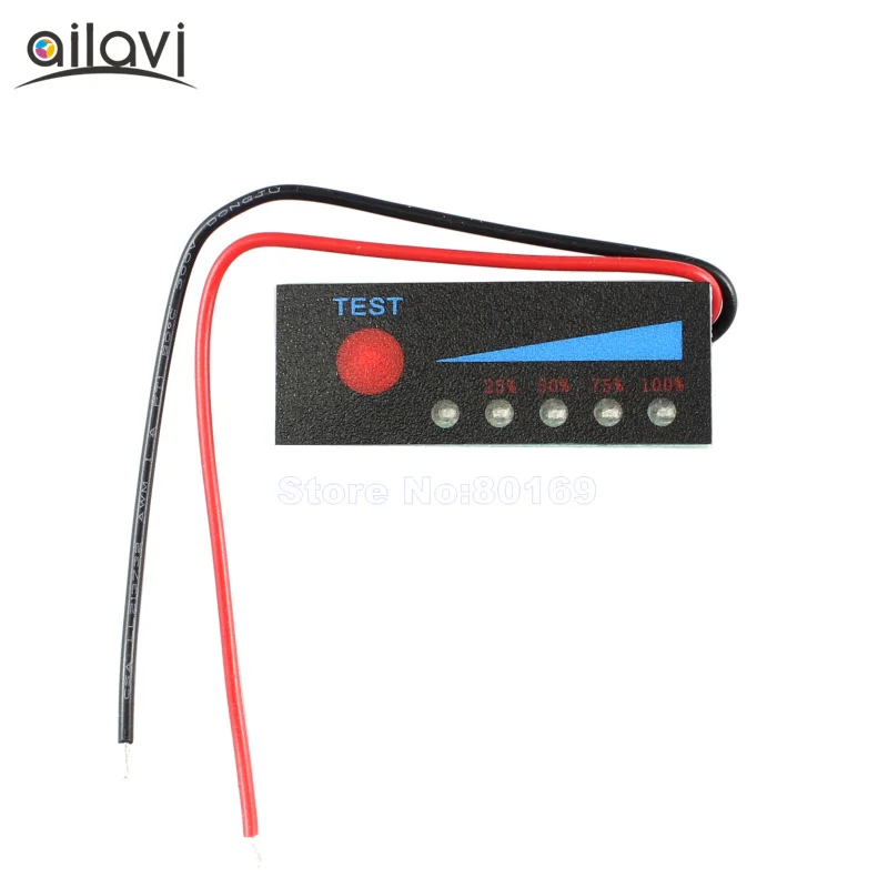 

1S 3.7V Lithium Polymer Battery Tester LED Indicator Remaining Power Percentage Smart Battery Display Board