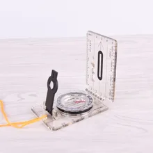 Складной компас Открытый Туризм Кемпинг опорный компас путешествия опорная плита линейка компас карта линейка