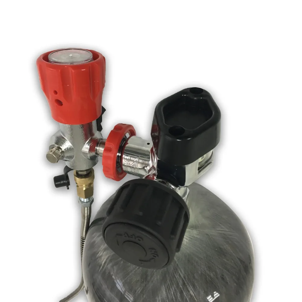 AC109301 Acecare 9L 4500Psi пневматический цилиндр для 300 бар Пейнтбольный бак с клапаном и