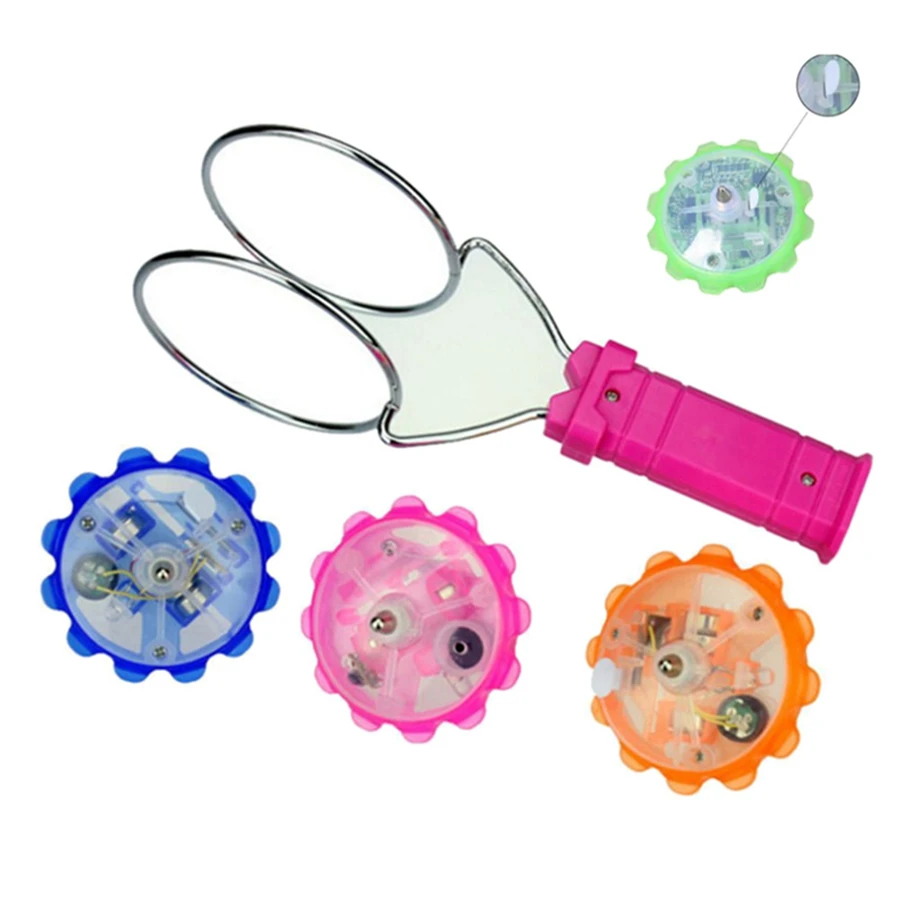 Flashing Led Spinning Top Gyro Wheel Track Toy Magic Fantasy