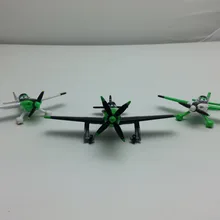 Игрушечные самолёты Дисней Pixar Ripslinger NO.0 Ned & NO.00 Zed из металла литой