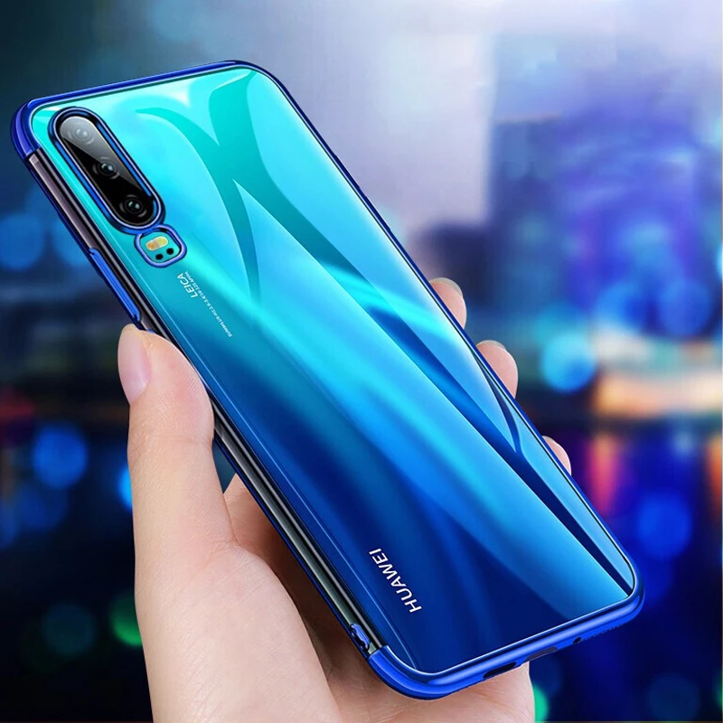 Hacrin Case for Huawei P30 Pro Case Soft Silicone Cover Transparent Plating Bumper Shockproof Bumper Case for Huawei P30 lite Hacrin Case for Huawei P30 Pro Case Soft Silicone Cover Transparent Plating Bumper Shockproof Bumper Case for Huawei P30 lite