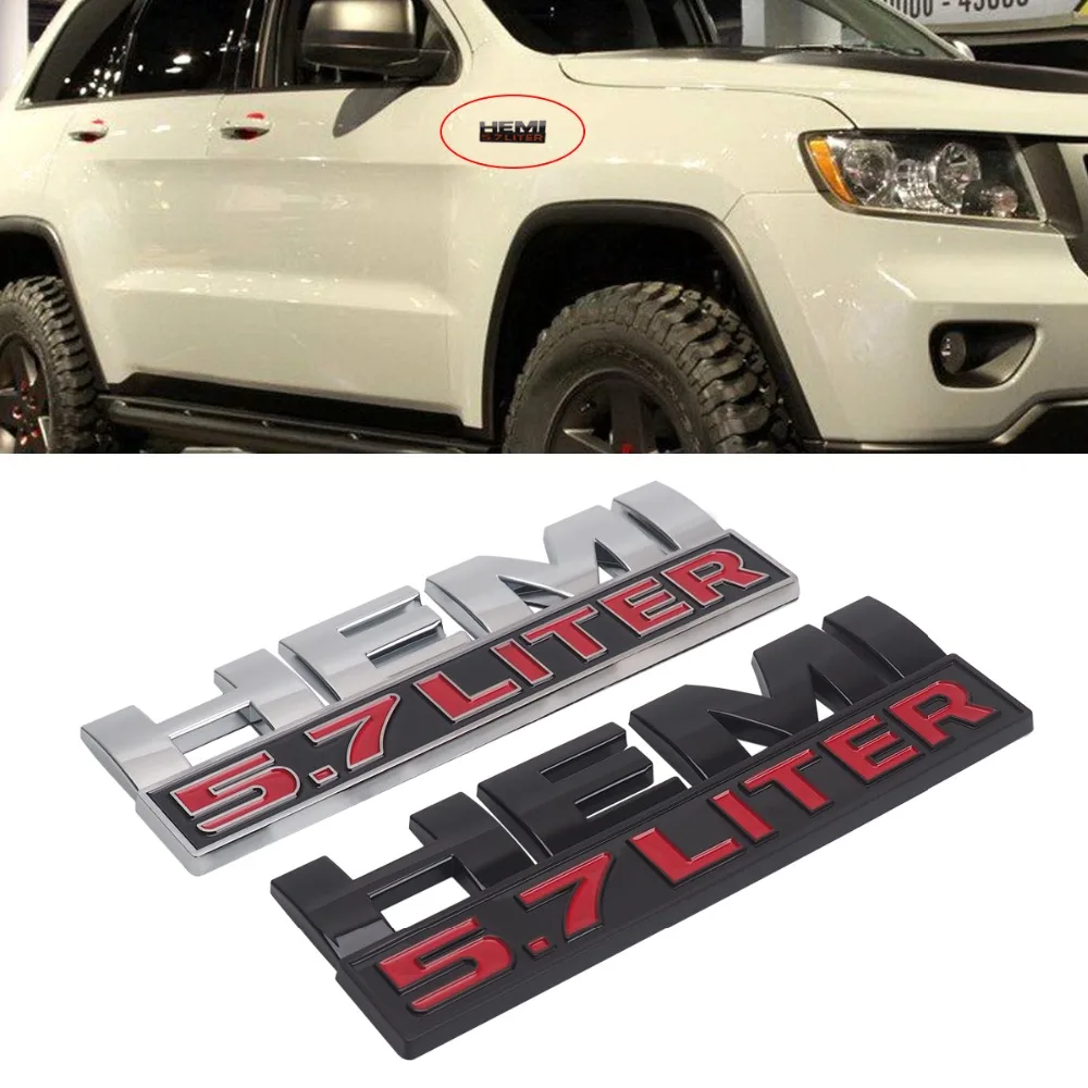 5.7L HEMI эмблема знак наклейка на автомобиль для Dodge джип Ram Chrysler Зарядное устройство