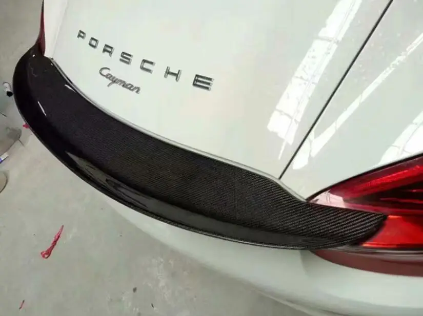 Автомобильный диффузор бампера из углеродного волокна спойлер+ Автомобильная боковая юбка+ Автомобильный спойлер подходит для Porsche Cayman 981 GT4 2013