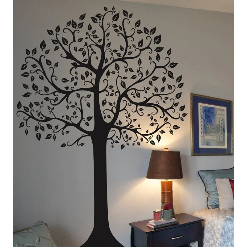 Beautiful adhesive vinly large tree wall mural wall art wall sticker
