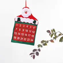 

Christmas Santa Claus Advent Calendar Non-Woven Fabric Creative Kalendar Xmas ELK Advent Calendar Decorations For Home