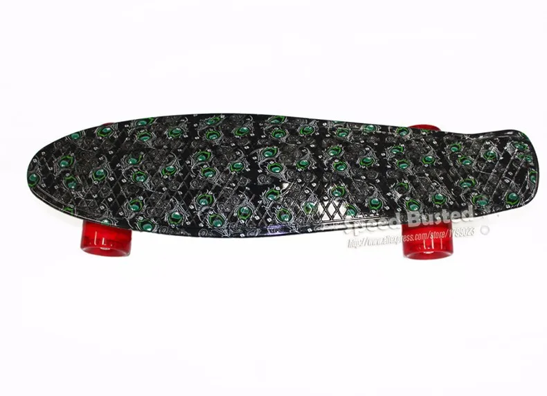 Galaxy mini cruiser 22 peny для скейтборда, для Лонгборда Pnny полный прозрачный скейтборд Рыбная доска розовый и синий patines дети