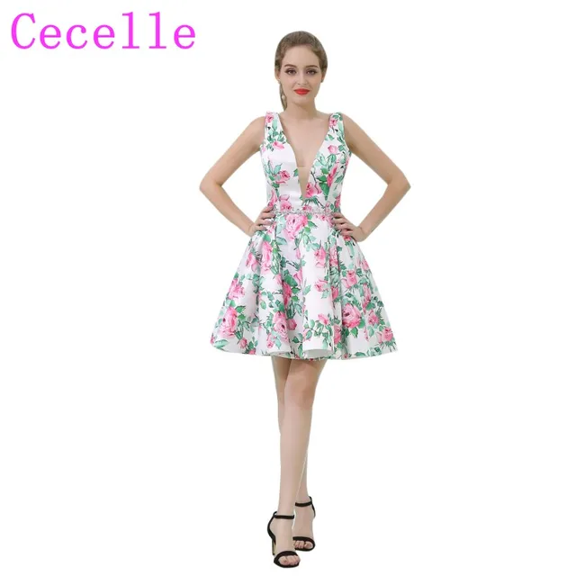 White Short Formal Dresses
