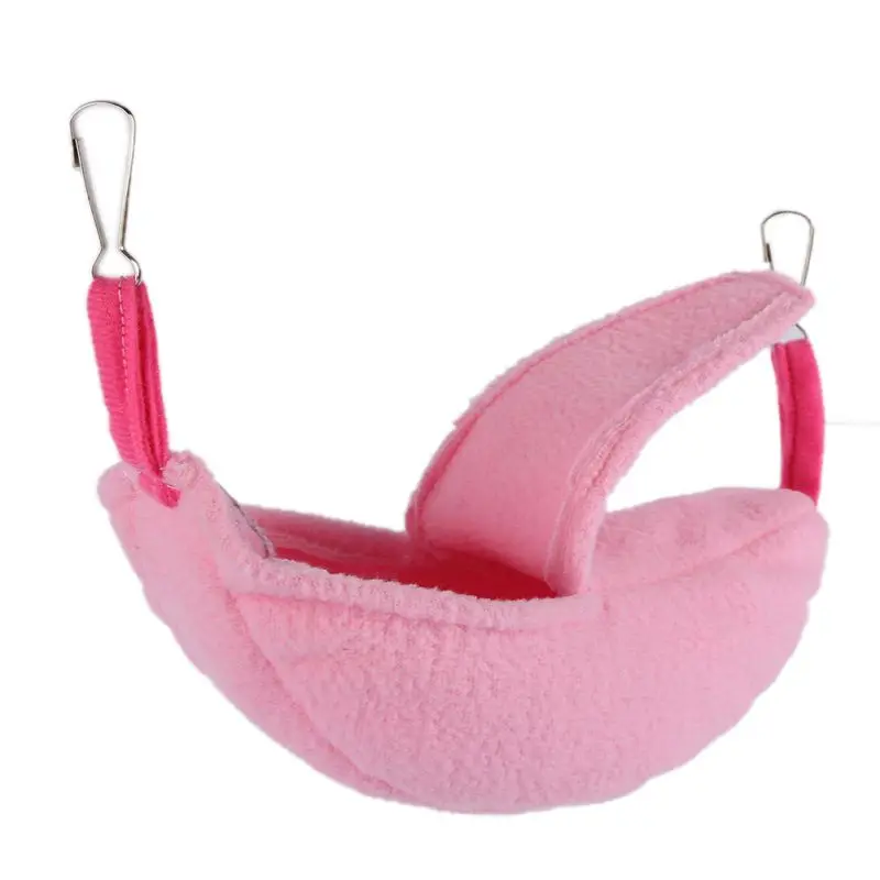 

Small Pet 2018 Hamster Hanging House Hammock Banana Shape Cotton Cage Sleeping Pet Bed Rat Cage Toy Accessories