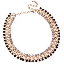 Lureme New Design Luxury Jewelry Crystals Claw Chain Statement Big Necklace For Noble womens Best Gift