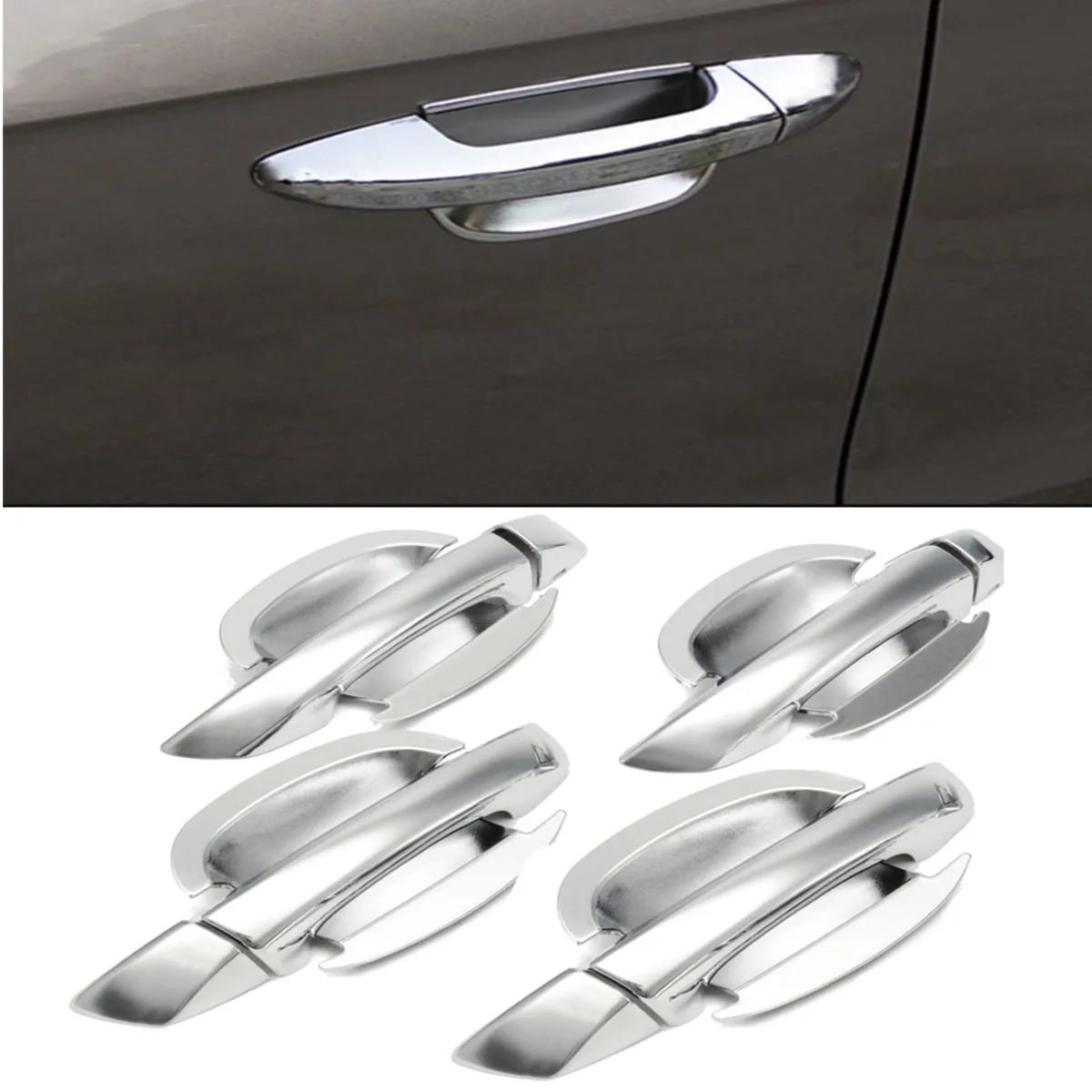 8pcs Car Exterior Door Handle Cover Cup Bowl Trim for VW Passat B6 3C B7 CC 2006-2010 | Автомобили и мотоциклы