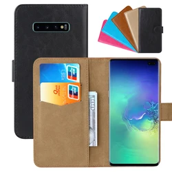 На Алиэкспресс купить чехол для смартфона luxury wallet case for samsung galaxy s10+ exynos 9820 snapdragon 855 pu leather retro flip cover magnetic fashion cases strap