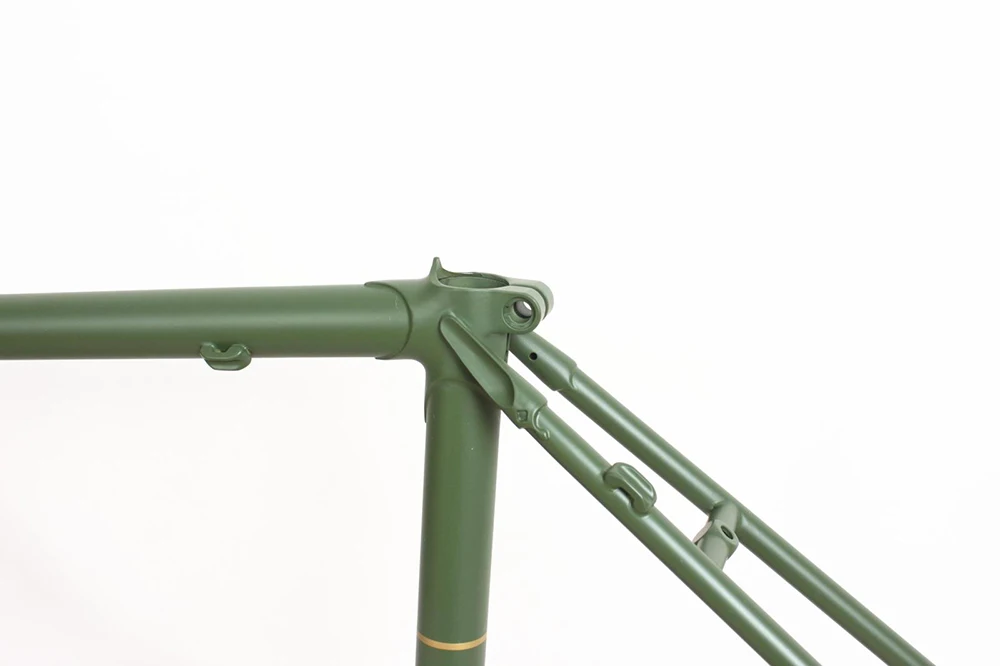 Top touring bicycle frame  Reynolds 525 steel Road Bike frame Copper plated frame DIY Chrome molybdenum steel  bike frame 9