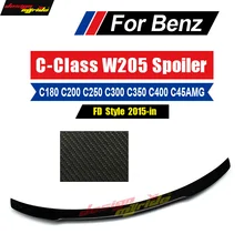 For Mercedes Benz W205 Spoiler FD Style Sedan C-Class W205 C63 C180 C200 C250 2-door Rear Spoiler Trunk Wing Carbon Fiber 15-18 цена For Mercedes Benz W205 Spoiler FD Style Sedan C-Class W205 C63 C180 C200 C250 2-door Rear Spoiler Trunk Wing Carbon Fiber 15-18 цены онлайн
