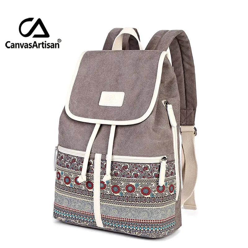 Prix pour Canvasartisan Top Qualité Toile Femmes Sac À Dos Occasionnel Collège Bookbag Femelle Rétro Élégant Quotidienne Voyage À Dos Pour Ordinateur Portable Sac Prix pour Canvasartisan Top Qualité Toile Femmes Sac À Dos Occasionnel Collège Bookbag Femelle Rétro Élégant Quotidienne Voyage À Dos Pour Ordinateur Portable Sac