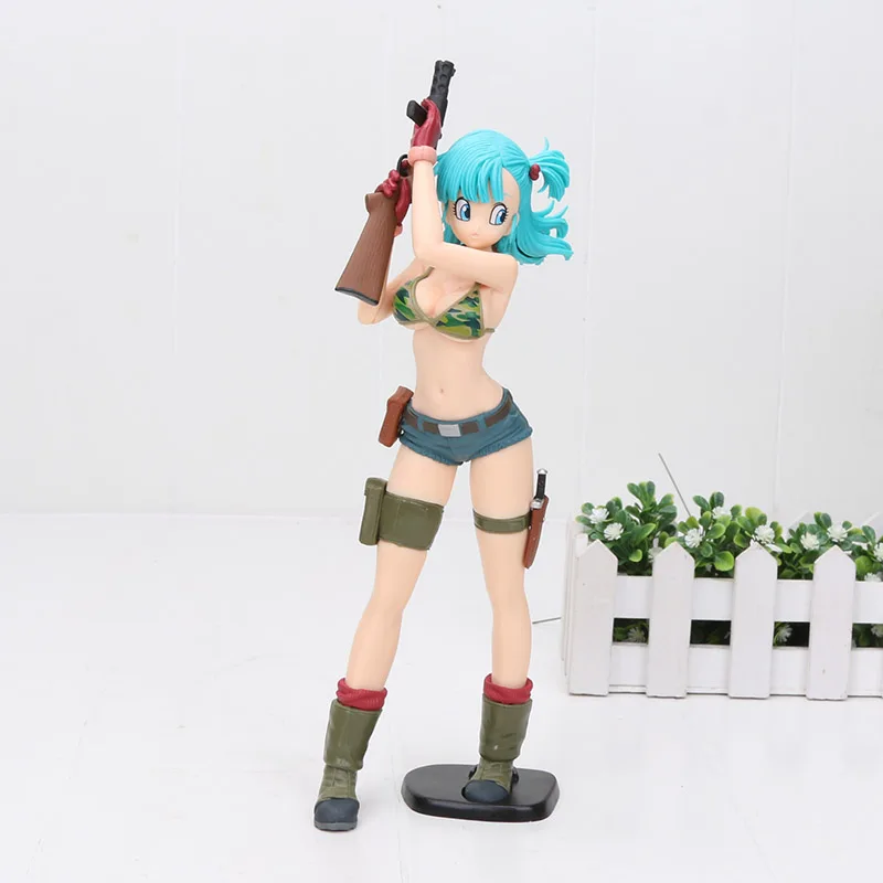 Dragon Ball Z Gals сексуальное бикини Bulma Ver Scultures BIG Zoukei Tenkaichi Budoukai 4 фигурка Коллекционная модель игрушки Рождественский подарок - Цвет: 25cmblue oppbag