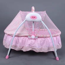 Многофункциональная электрическая колыбель для новорожденных, портативная складная колыбель, качающаяся кровать, электрическая колыбель для новорожденных, регулируемая колыбель, 0~ 6 м