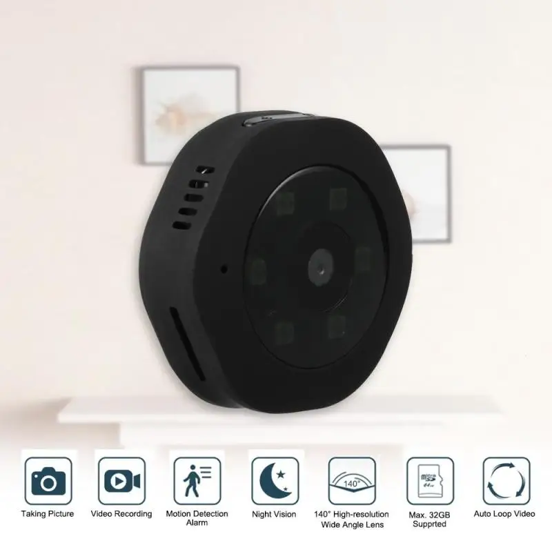 

Micro WIFI Mini Camera HD 1080P With Smartphone App And Night Vision IP C1 Home Security Video Cam Camcorder