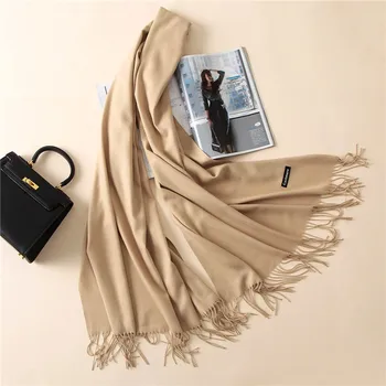 

Women Warm Scarf Soild Color Winter Pashmina Female Stole Long Shawl Wrap NEW 180x70cm [3301]